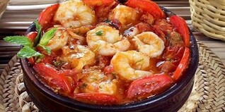 طاجن جمبري فقط صوص احمر